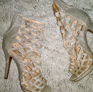 Shimmery baddie heels